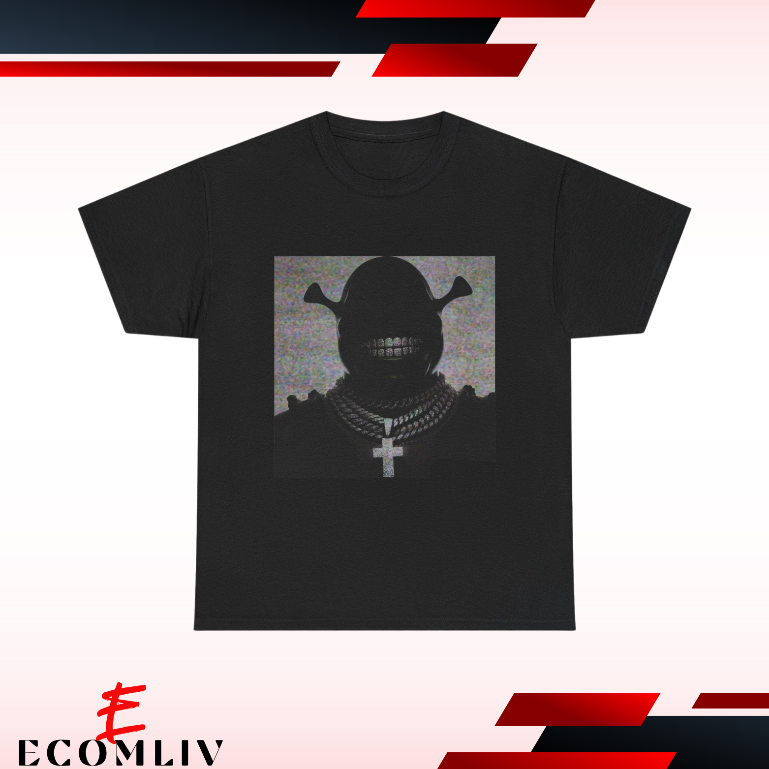 Mens Shrek Ken Carson Tee, Rapper Unisex T-Shirt, Cartoon Character Graphic Shirt, Funny Hip Hop Top Music Lover Gift Festival